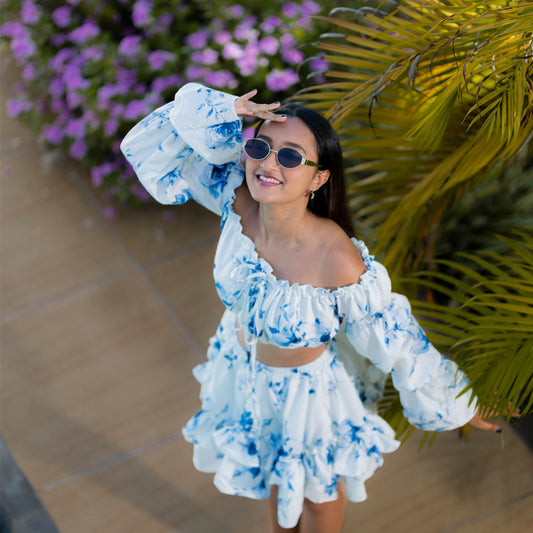 BLUE FLOWER SET