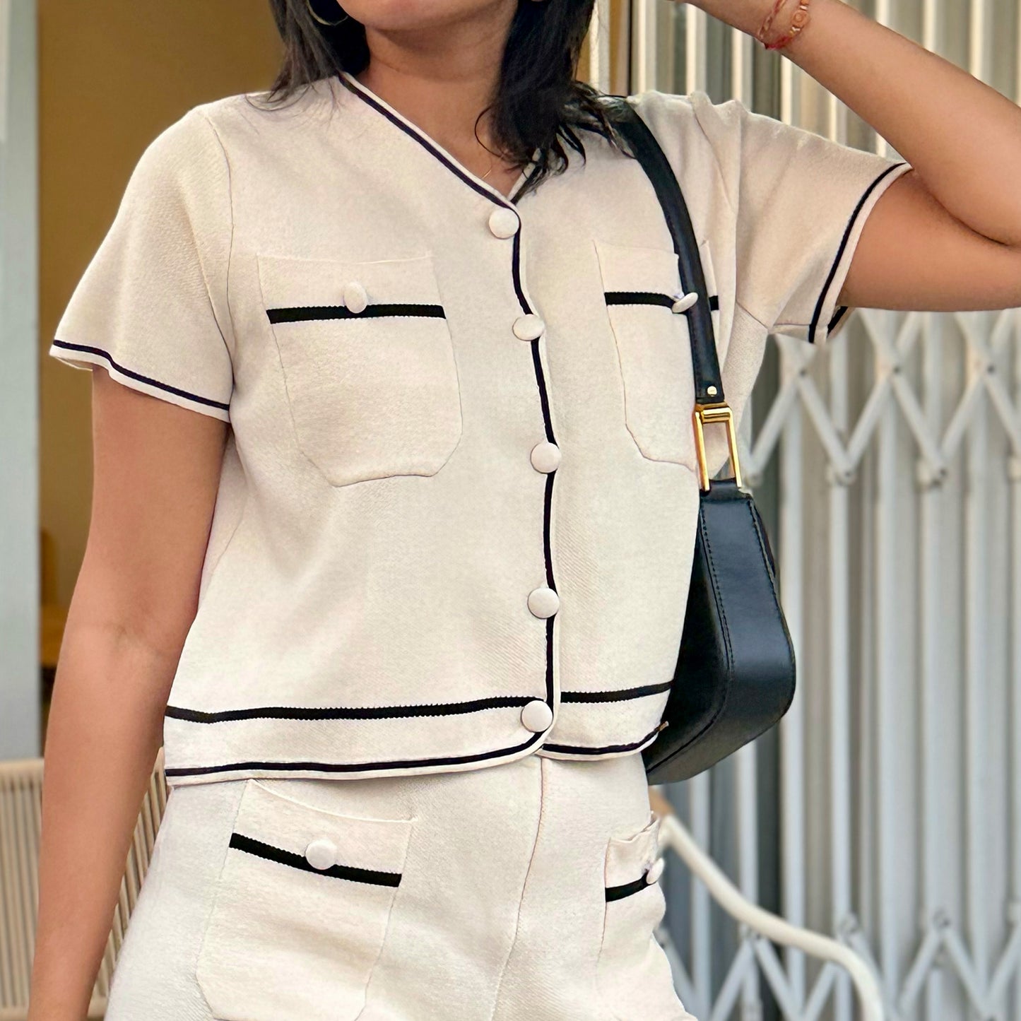CLASSY SHORT SET - White