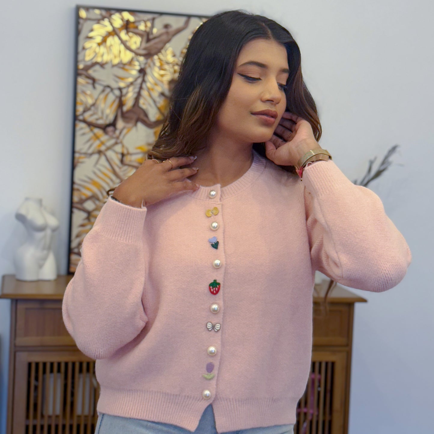 STRAWBERRY CARDIGAN