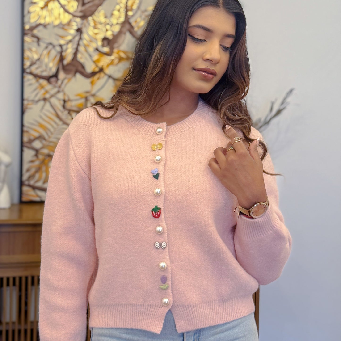 STRAWBERRY CARDIGAN